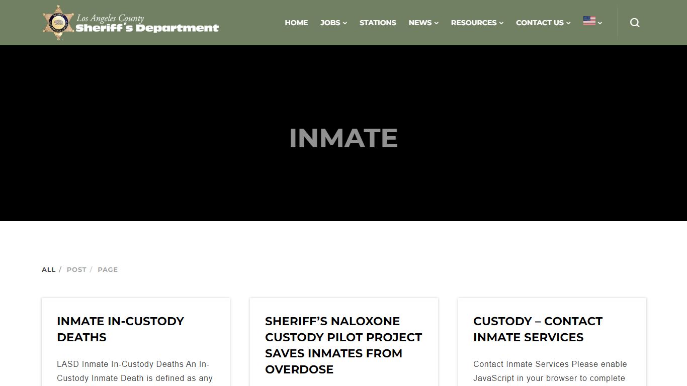 Search Results for “inmate” | Los Angeles County Sheriff's Department